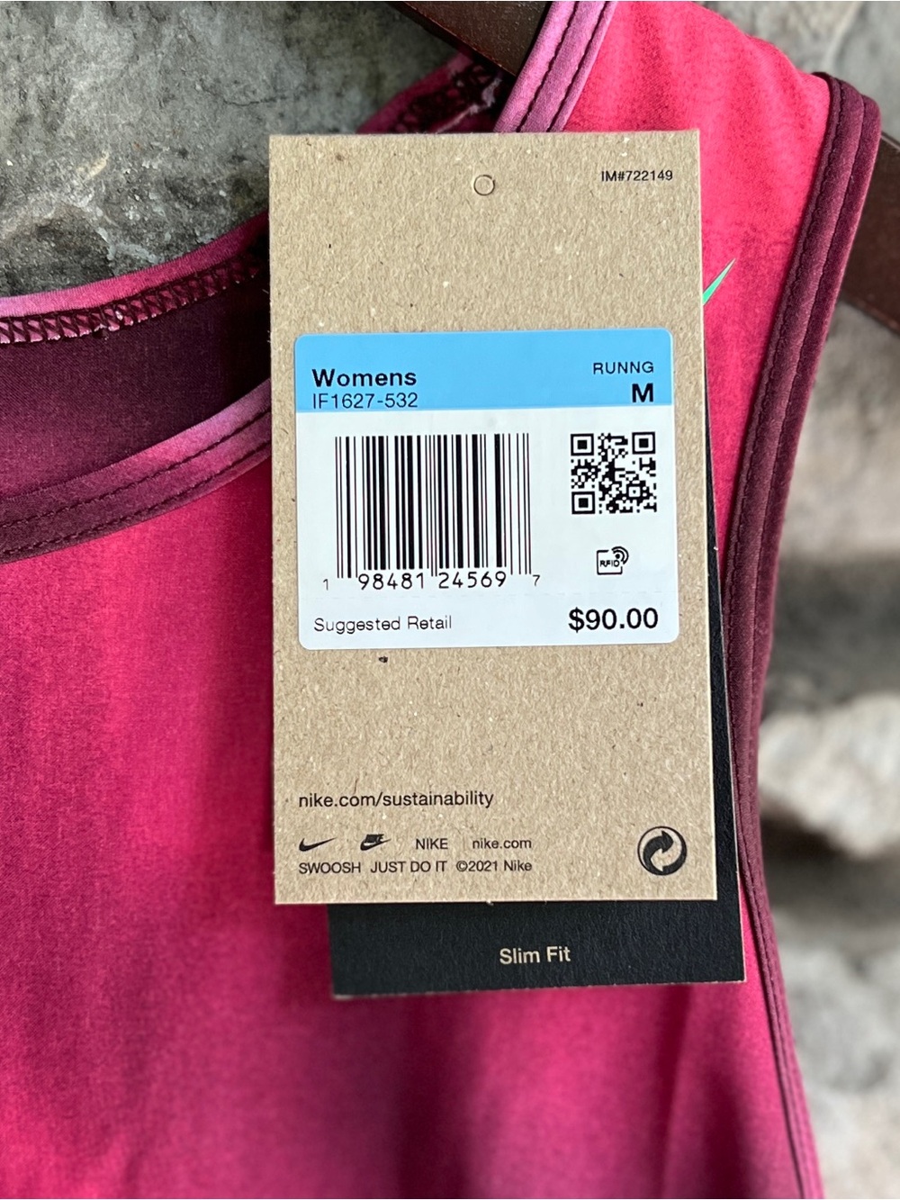 NEW Size Medium Nike AeroSwift
Womens Dri-FIT Pink ADV Cropped Running Tank Top - Picture 7 of 9